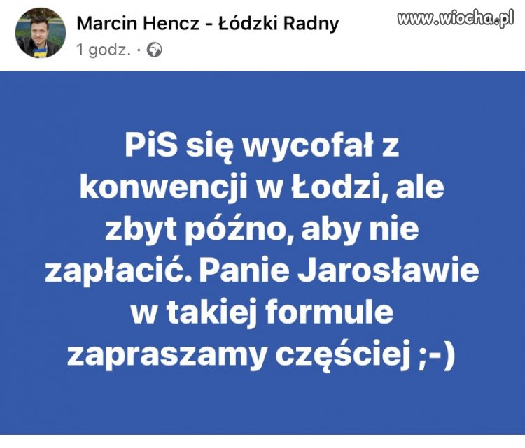 Mam nadzieję że ktoś dopilnuje 