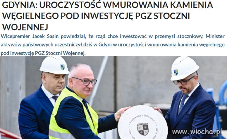 Już morawiecki przemysł stoczniowy obiecywał