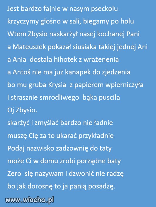 Czym skorupka za młodu...
