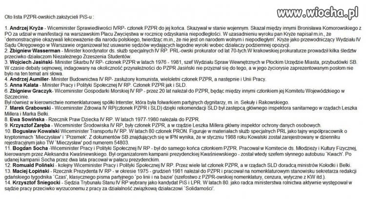 PiS to PRL bis...same stare komuchy, teraz katole 
