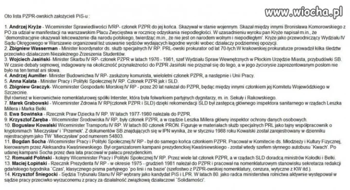 PiS to PRL bis...same stare komuchy, teraz katole 