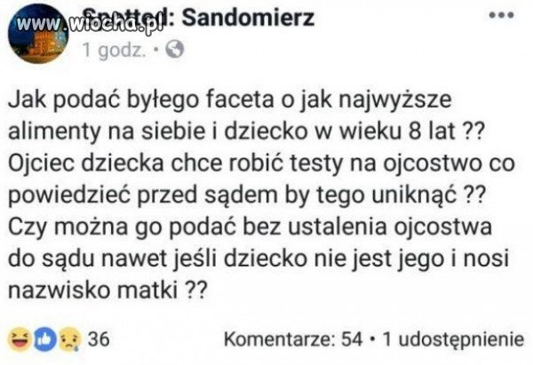 Płacić alimenty na nie swoje dziecko