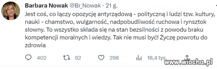 Z tej strony barbara nowak