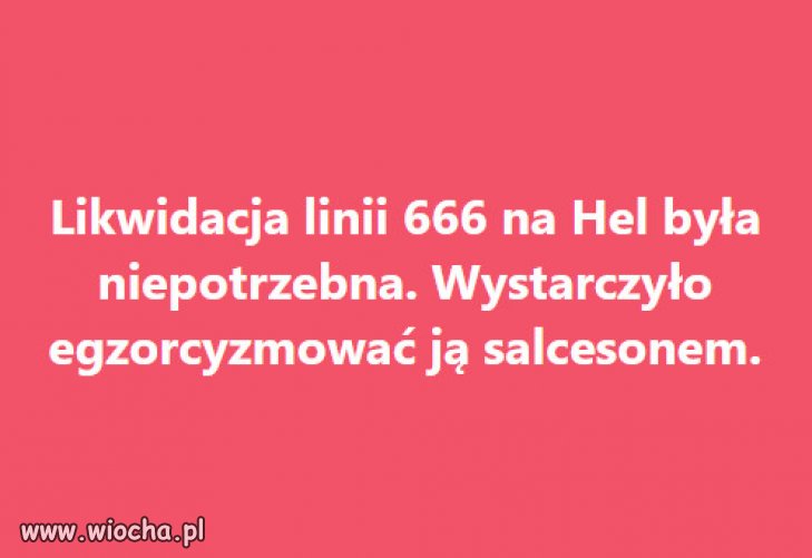 Sekta kosciola nic na tym nie zarobila, moze salceson za drogi?