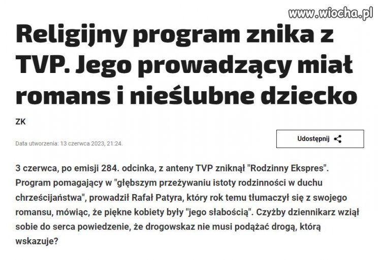 Oj tam, może  zgrzeszył.