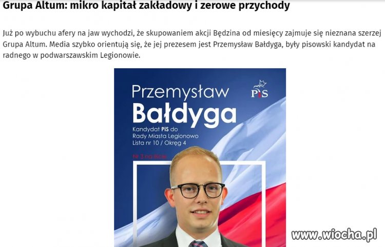 Była afera z akcjami będzina