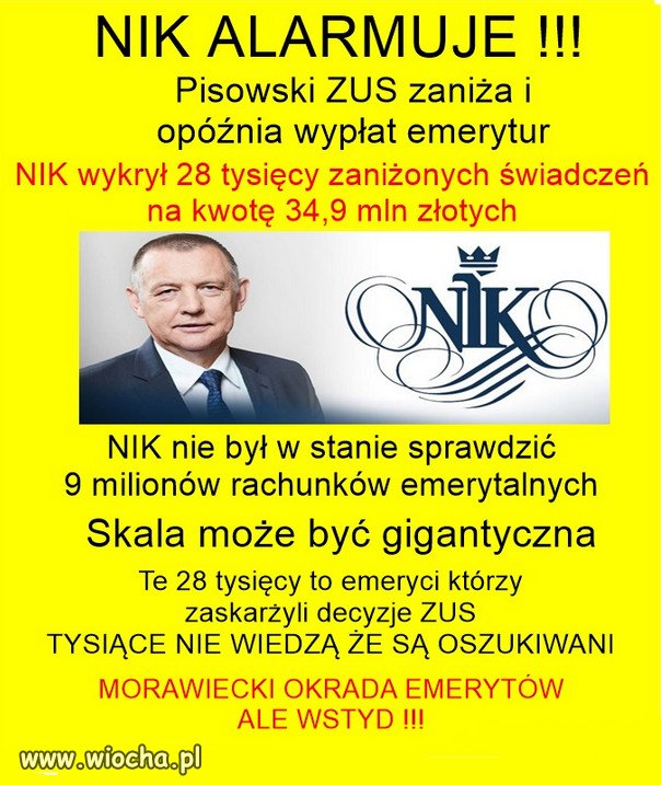 PiS nawet oszukuje i okrada wlasny elektorat!
