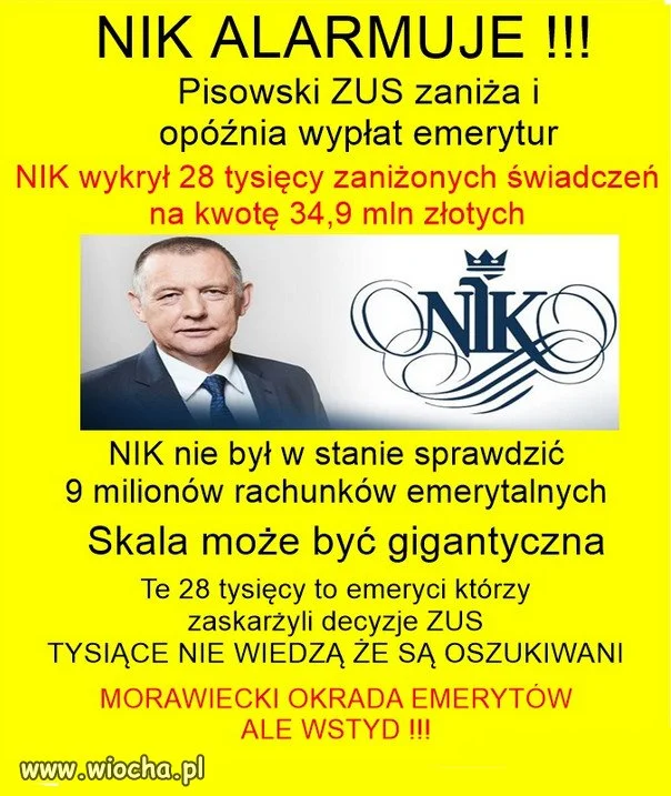 PiS nawet oszukuje i okrada wlasny elektorat!