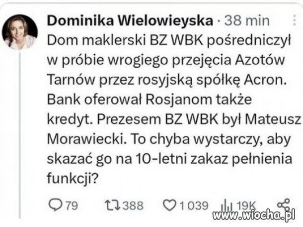 Moradziecki pierwszy powinien zeznawać