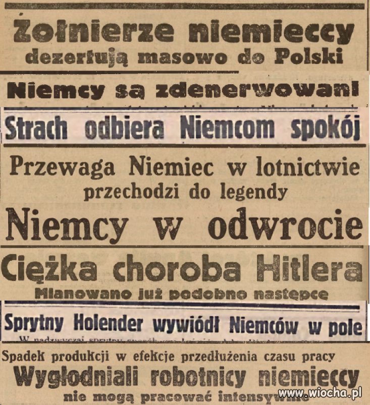 Tytuły w prasie II RP (maj-czerwiec 1939)