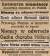 Tytuły w prasie II RP (maj-czerwiec 1939)