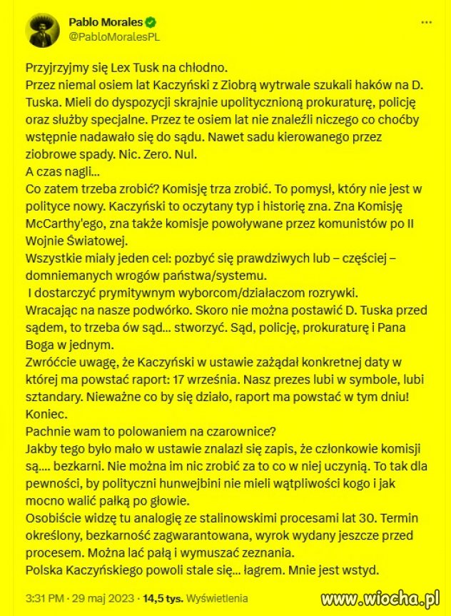 Albo młodzi się obudzą, albo za chwilę obudzą się z ręką w nocniku.