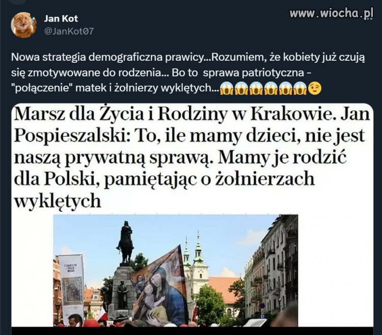 Nowa strategia demograficzna pis;  rozmnażajcie się dla ończyzny