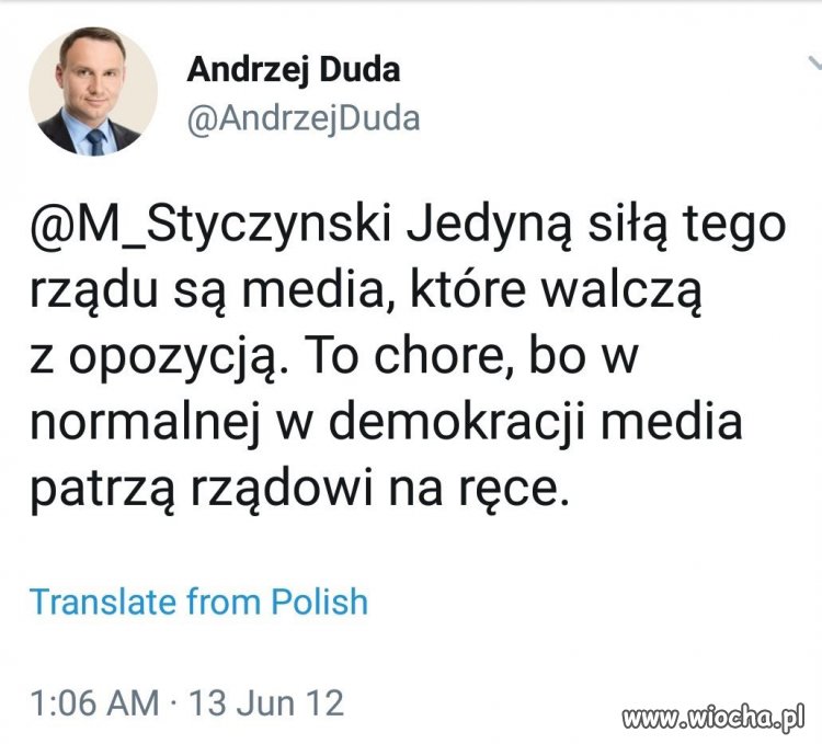 Kilka razy mu się udało coś z sensem napisać. 