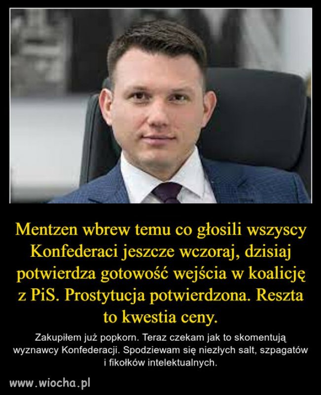 Konfederaci zawsze się napalali na Kaczyńskiego..