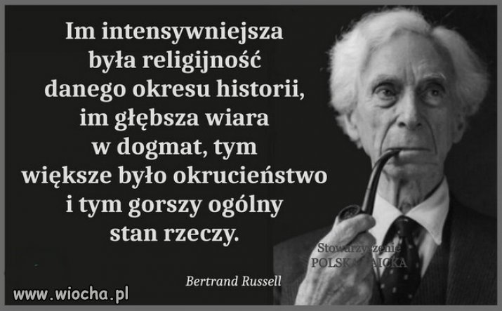 Im bardziej religijny narod, tym bardziej zacofany i ubogi!