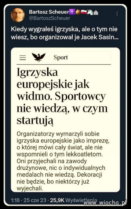 Sasin to ,, świetny organizator", wielokrotnie to udowodnil...