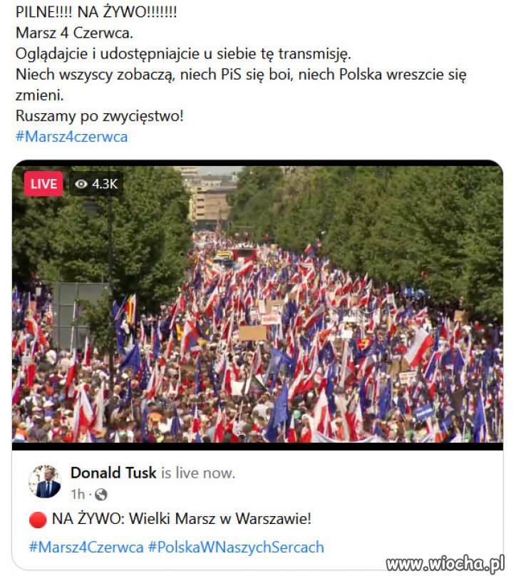 Polacy pokazuje ze juz maja DOSC PiSu!!!
