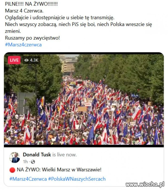Polacy pokazuje ze juz maja DOSC PiSu!!!