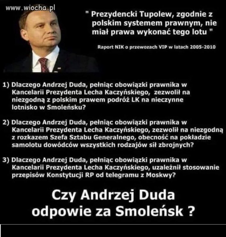 Duda nigdy nie miał nic do gadania