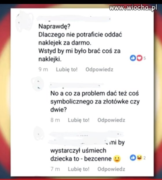 Naklejki za uśmiech dziecka