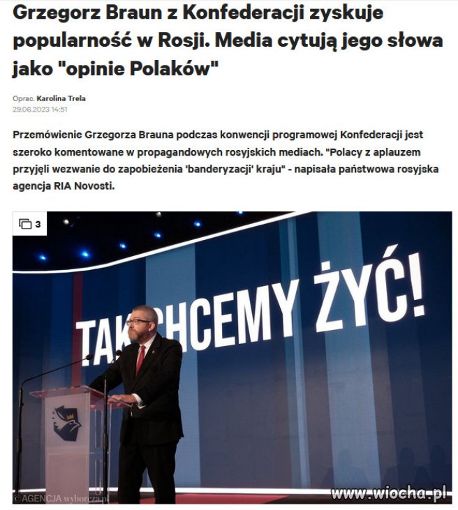 Największe emocje wzbudziło wystąpienie Grzegorza Brauna,