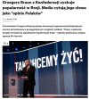 Największe emocje wzbudziło wystąpienie Grzegorza Brauna,