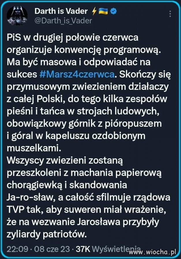 Spęd gnojów o najniższym instynkcie wyborczym, jaki pan taki kram.