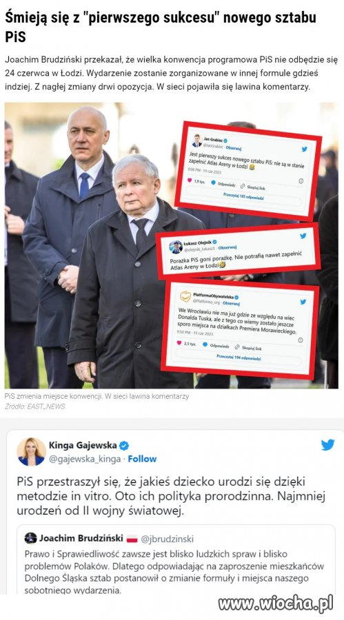 Pierwszy ''sukces'' nowego sztabu pis