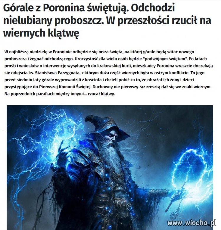 Ksiądz rzucający klątwy? Fan RPG?