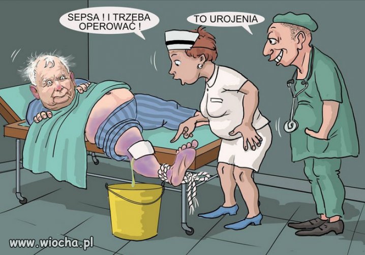 Lecza go na kolana, bo na glowe za pozno...
