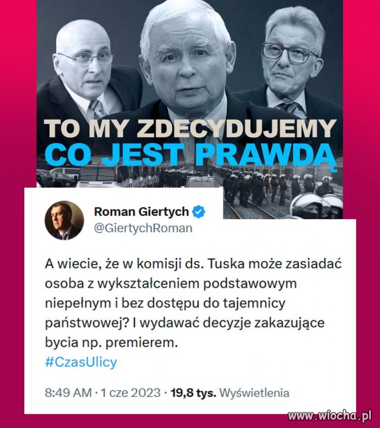 Już kiedyś tak było, za komuny. 