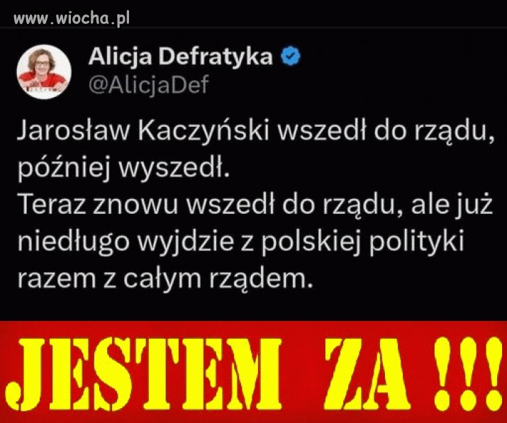 Zobaczymy jak będzie ale popieram