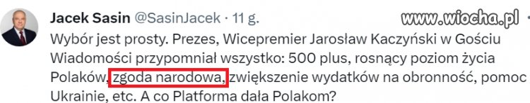 Zapomniał dodać konfliktów ze wszystkimi