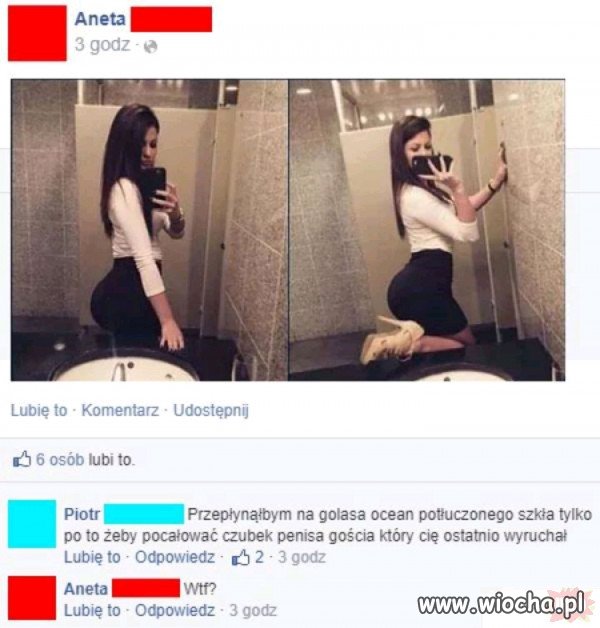 Aneta trzep kotleta.