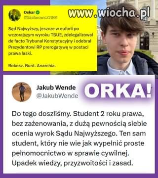 Orka po pisowskim debilu