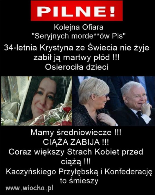 Nic dziwnego że kobiety boją się rodzic dzieci w Polsce PiSu!