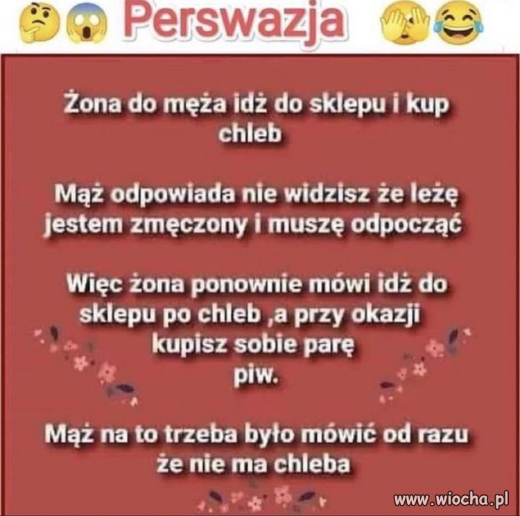 Mogła tak od razu