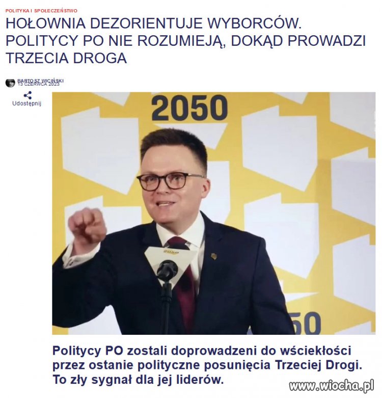 Trzecia droga Hołowni, prowadzi do ePiSkopatu...