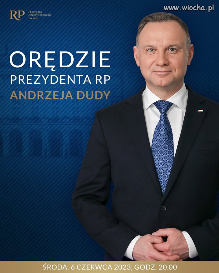 Orędzie będzie we wtorek, czyli w środę.