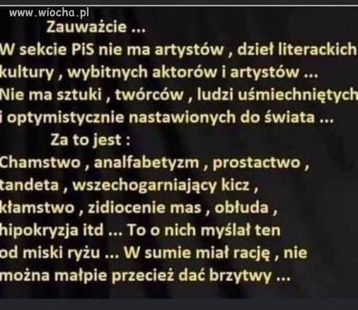 Dlaczego?  Bo pisdzielce popierają z wzajemnością