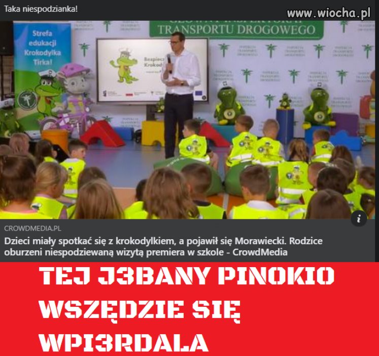 Pinokio wszystko musi zepsuć