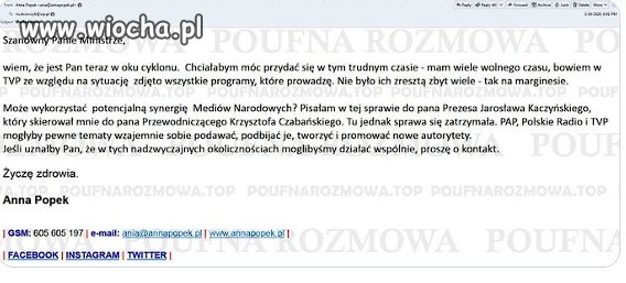 Przed Państwem niezależna dziennikarka Anna Popek: