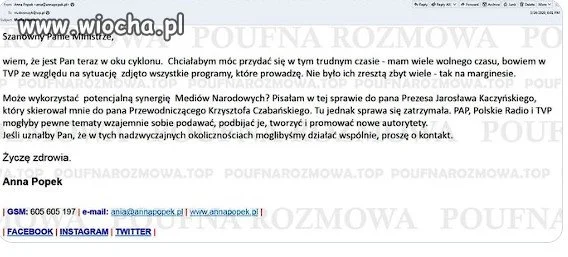 Przed Państwem niezależna dziennikarka Anna Popek: