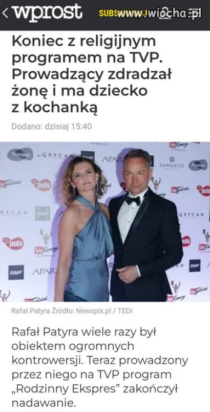 Farbowane katoliki, propagandy PiSu...