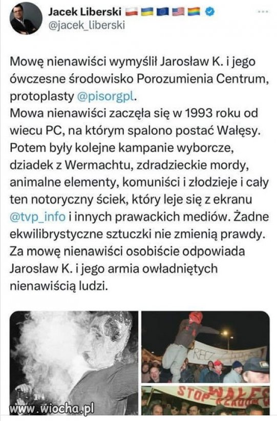 Knucie i szczucie to polityka holoty Kaczynskiego!