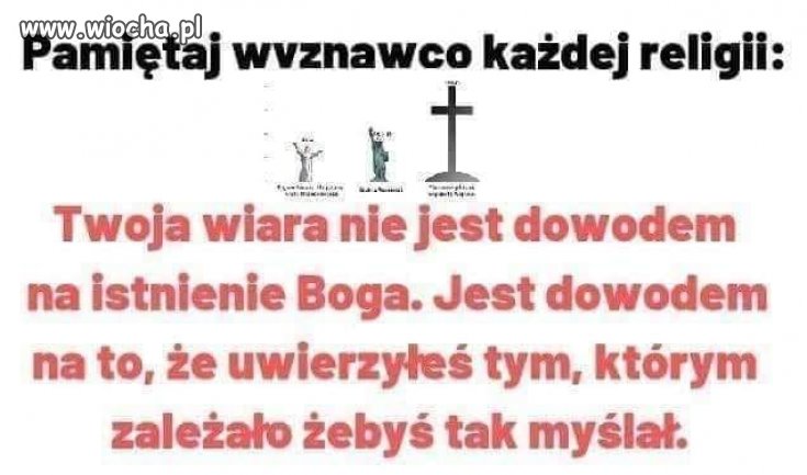 Parafiany mają założoną taką blokadę w temacie wiara, że żadne użycie mózgu nie jest możliwe.