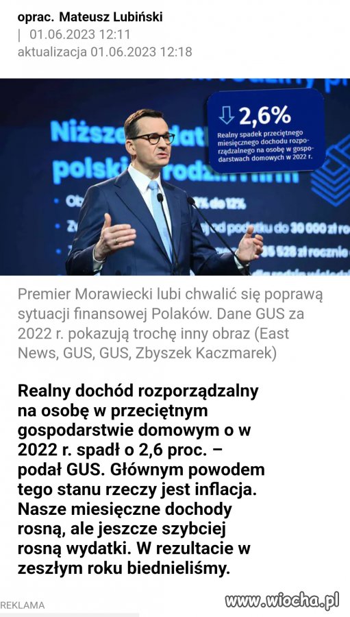 Polacy coraz biedniejsi