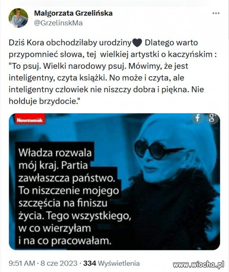 Słowa się spełniły. Do dzisiaj żyjemy w tej zgniliźnie