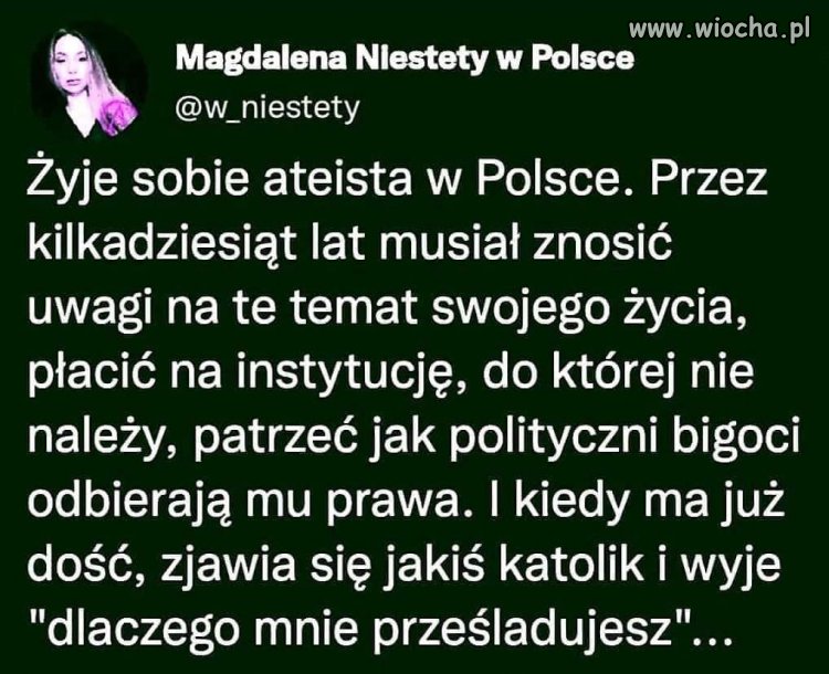 Katolicy ''prześladowani''